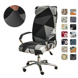 Geometry Printed Computer Chair Cover Elastic Office Chair