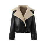 Winter Autumn Streetwear New Women's Sheepskin Lamb Fur