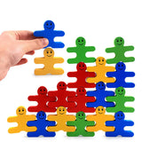 16pcs Rainbow Wooden Building Blocks Balance Thinking Training