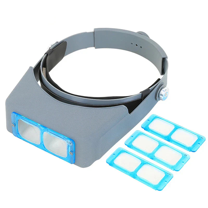 1.5X2X2.5X3.5X Professional Head Wearing Magnifier Optivisor Eye Loupe