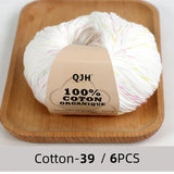 QJH 100% Cotton Yarn, Cotton Baby Sport Weight