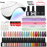 PHOENIXY Gel Nail Polish Set with 36W Nail