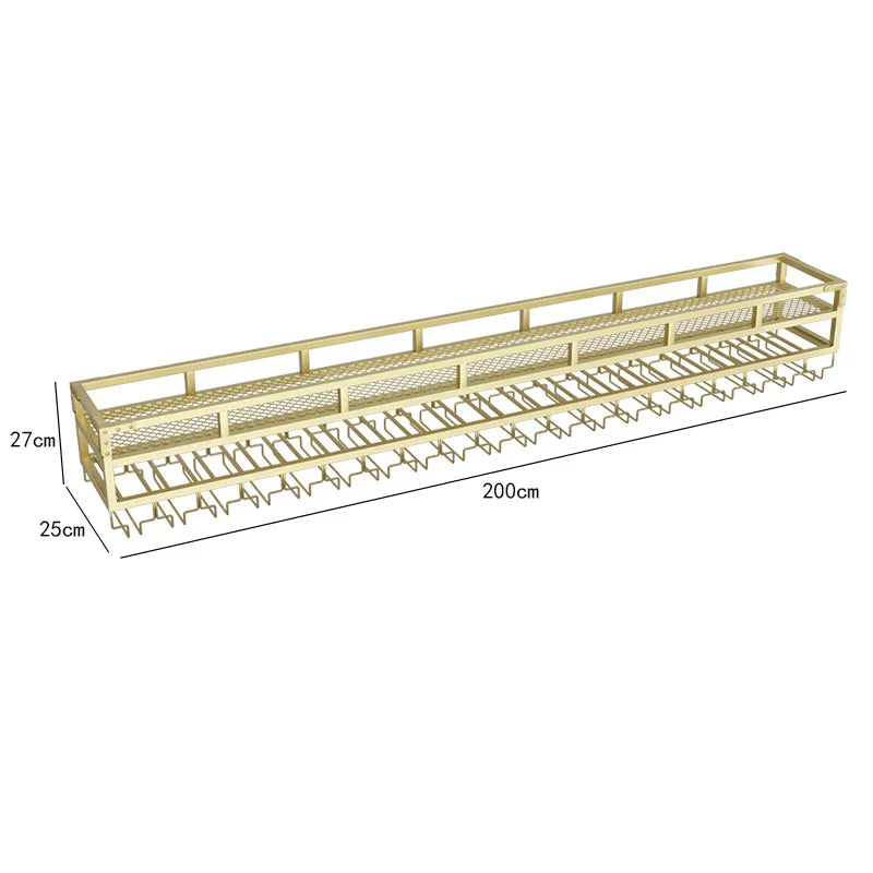 Bar Metal Wine Rack Display Wall Mounted Club