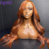 Mix Ginger And Copper Brown 13X6 Lace Front