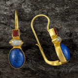 Bohemian Water Drop Blue Stone Earrings for Women