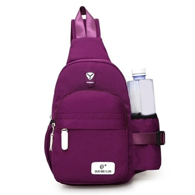 Men Women Polyester Shoulder Bags Outdoor Nylon Fanny