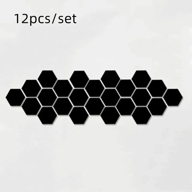 Ornaments 3D Mirror Wall Mirror Stickers Hexagon Art