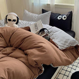 Nordic Sling Bed 150 Bedding Sets Stripes Duvet