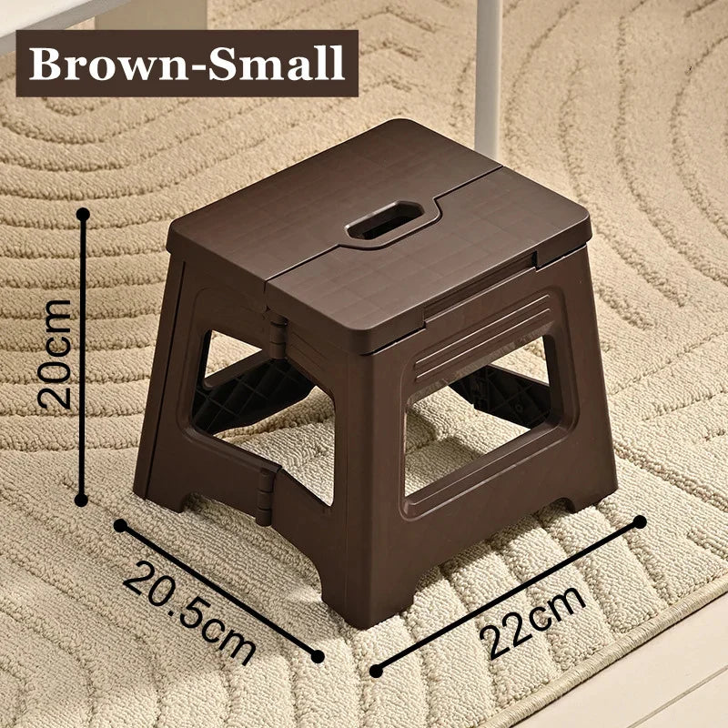 Plastic Folding Stool, Outdoor Foldable Beach Chair, Ultralight