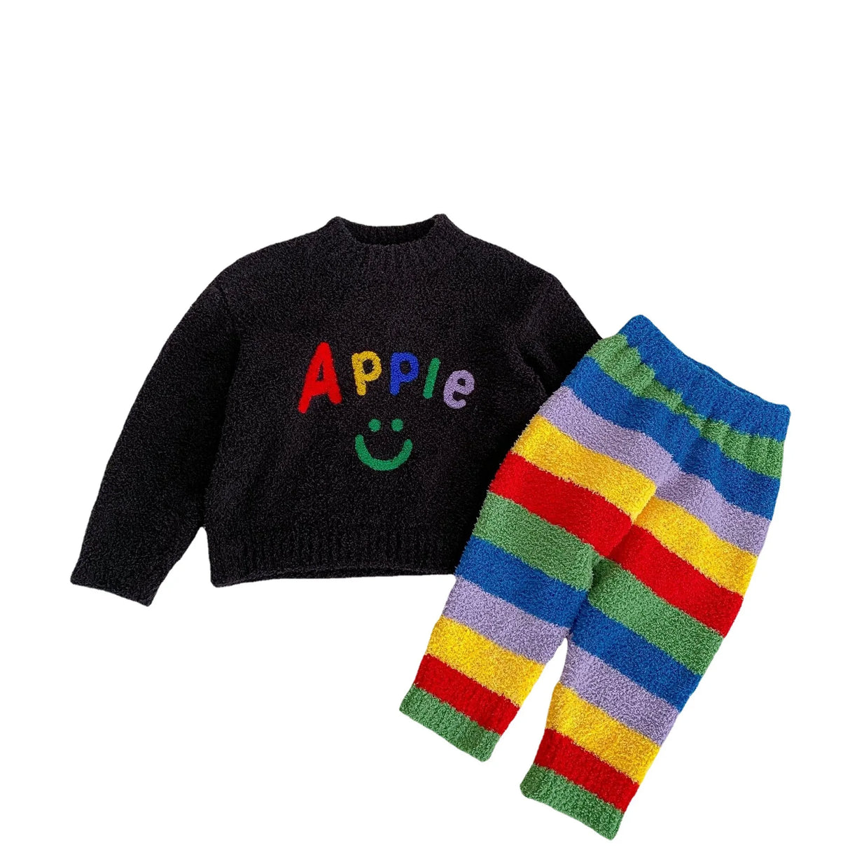 2024 Winter Children Girls 2PCS Clothes Set Cotton