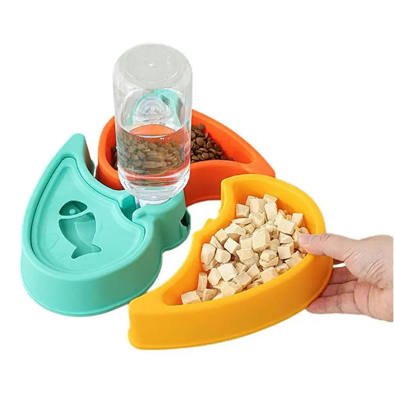 Cat Water And Food Bowl Cat Feeding &