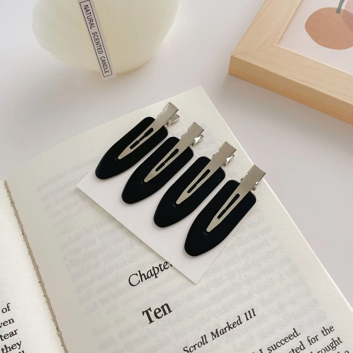 4pcs Set Teardrop Hair Clips for Girls and Babies