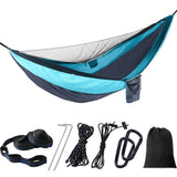 Double Travel Camping Hammock with Mosquito Net,Backpacking Portable