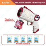 Children Bubble Gun Toy Astronaut Fully Automatic Bubble