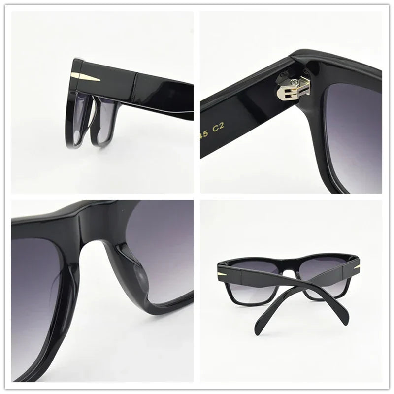 Glasses 2024 luxury square acetate sunglasses men top