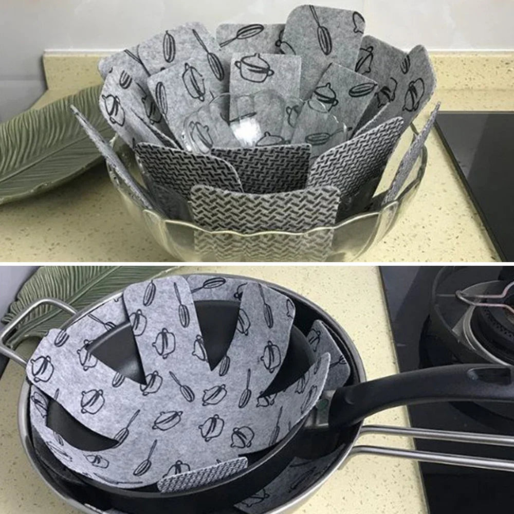 15Pcs Pot Coasters Pan Pot Protector Non-Slip Pan