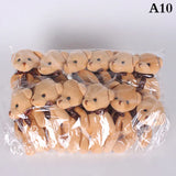 10/12Pcs/Lot Soft Stuffed Bear Plush Toys Mini Teddy