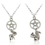 Movie Supernatural Dean Leather Rope Coppery Pendant Necklace