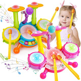 Kids Drum Set Toddlers Musical Baby Educational Instruments