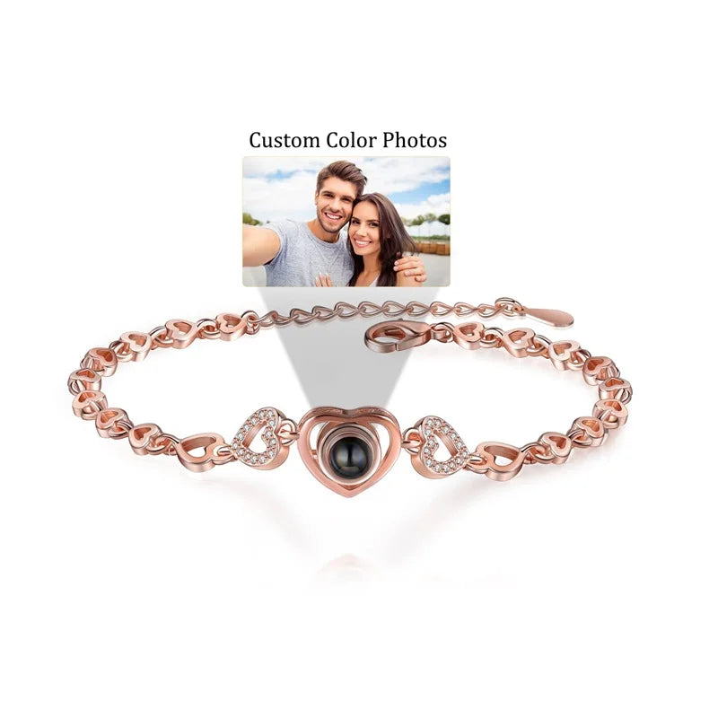 Custom Photo Bracelet Personalized Projection Bracelets with Picture