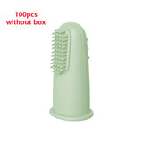 100PC Silicone Baby Soft Finger Toothbrush BPA Free