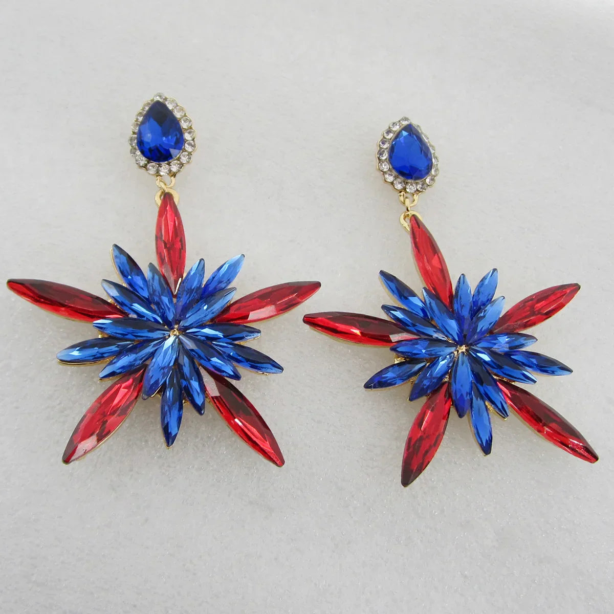 Zouchunfu Aretes Large Size Zinc Alloy Drop Shiny