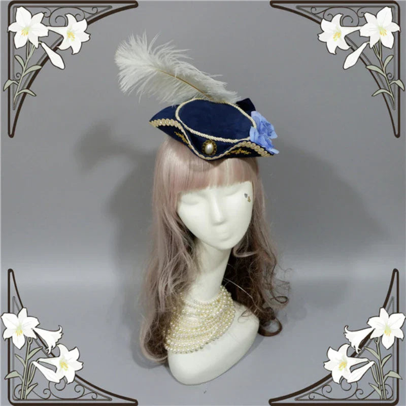 Handmade Customized Lolita Exclusive Original Palace Retro Feather