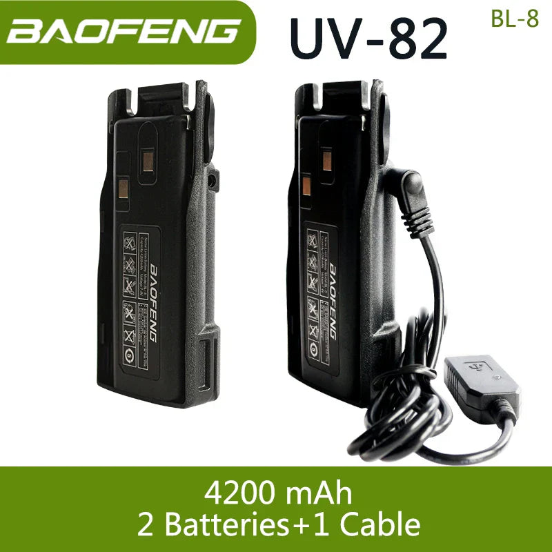 Baofeng UV 82 BL-8 Battery Walkie Talkie Ham