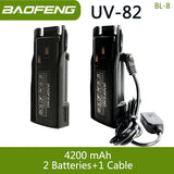 Baofeng UV 82 BL-8 Battery Walkie Talkie Ham