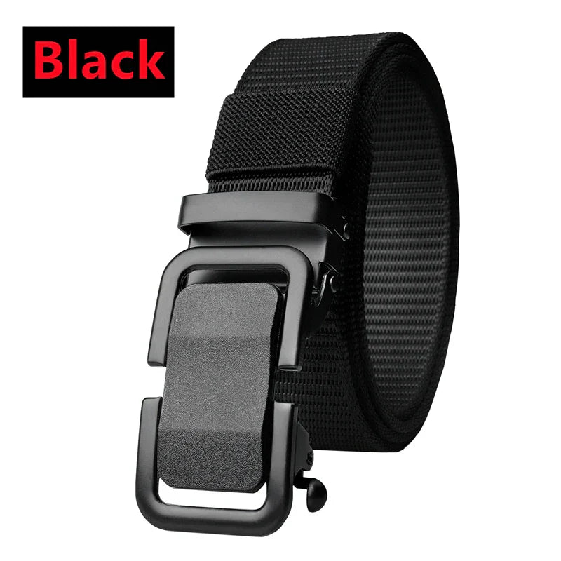New Nylon Automatic Buckle Men Belt Outdoor Tooling