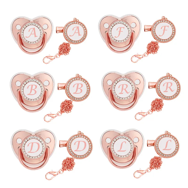 Baby Pacifier Letter Clip Chain Cover Newborn 26