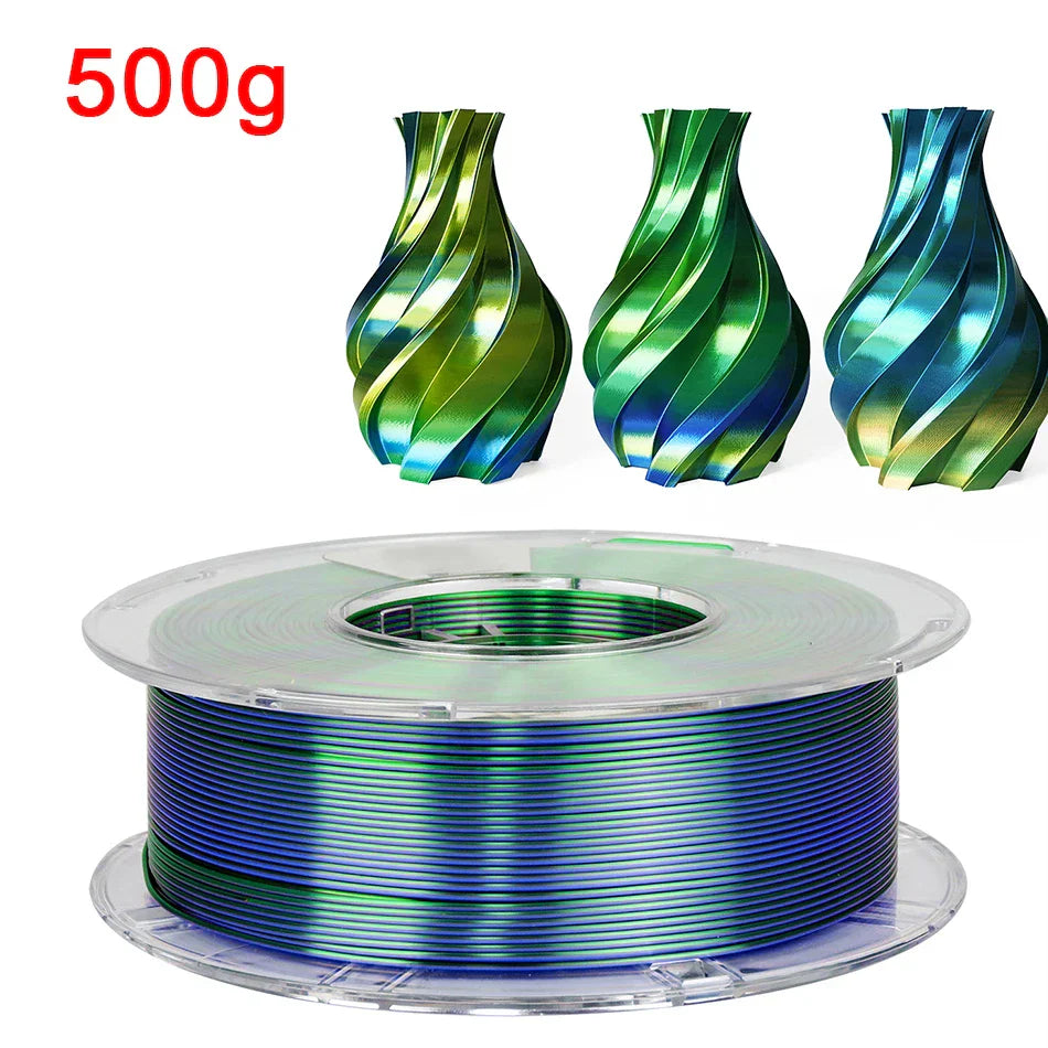 Tricolor 3D Printer Filament Silk PLA 3 Color