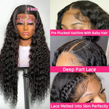 YAWAWE Water Wave 13x6HD Lace Frontal Wigs Brazilian