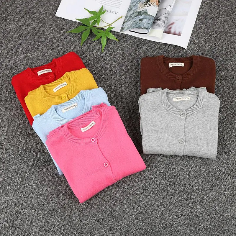 Autumn Kids Sweater Coat Baby Warm Knitwear Children