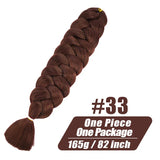 Wigundle 82 Inch Jumbo Braids Crochet Hair Extensions