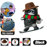 Car Center Console Ornaments Mini Sliding Bear Car
