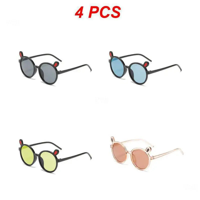 1~4PCS Kids Sunglasses Portable Colorful Fashion Summer Eyewear