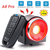 Bicycle Rear Lamp Braking Light Burglary Alarm Remote