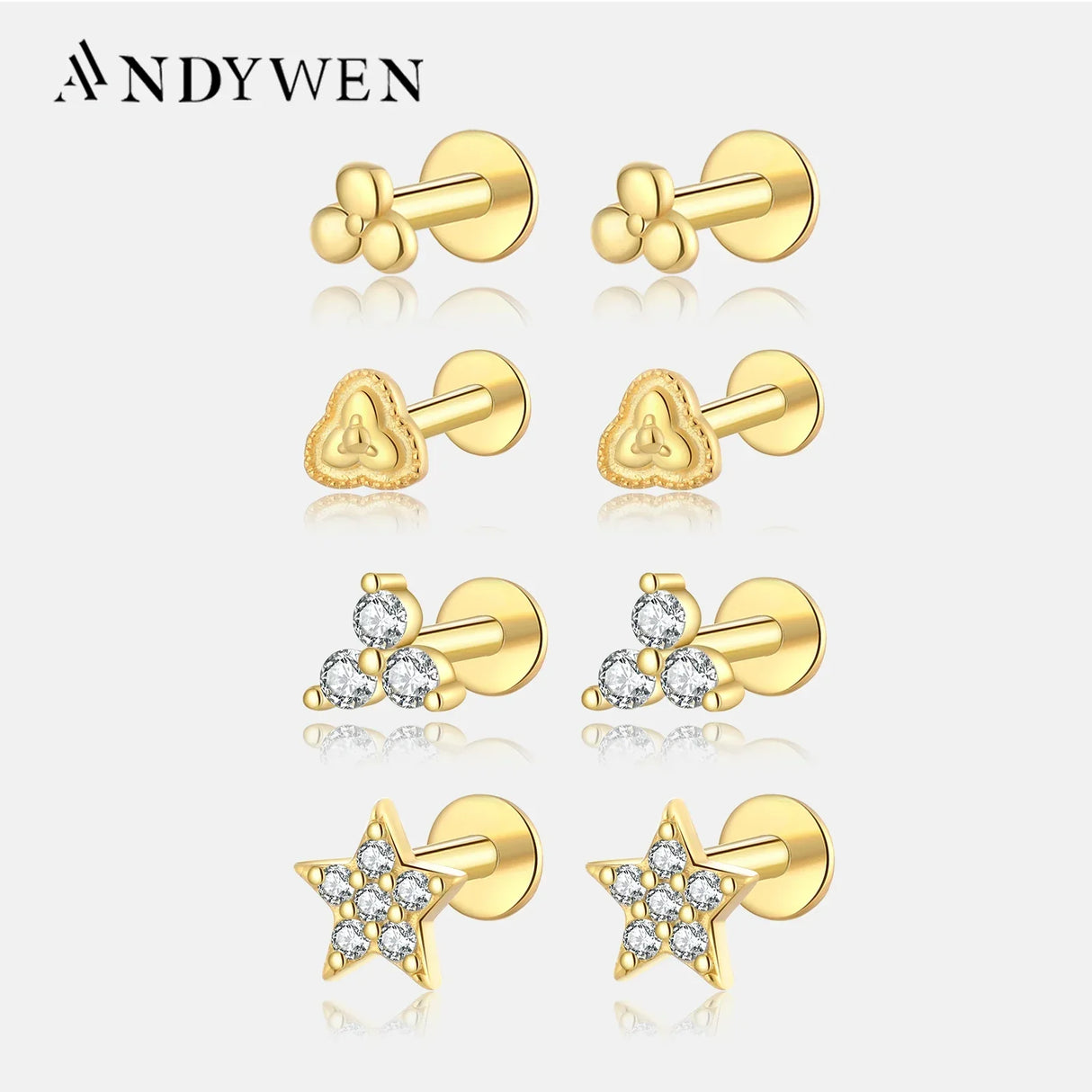 ANDYWEN 925 Sterling Silver 6mm 8mm Proud Queen