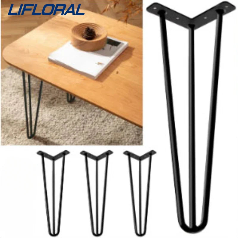 4Pcs 10cm Metal Table Legs Hairpin Furniture Legs