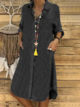 2023 Fashion Denim Women's Long Dress Elegant Fashion