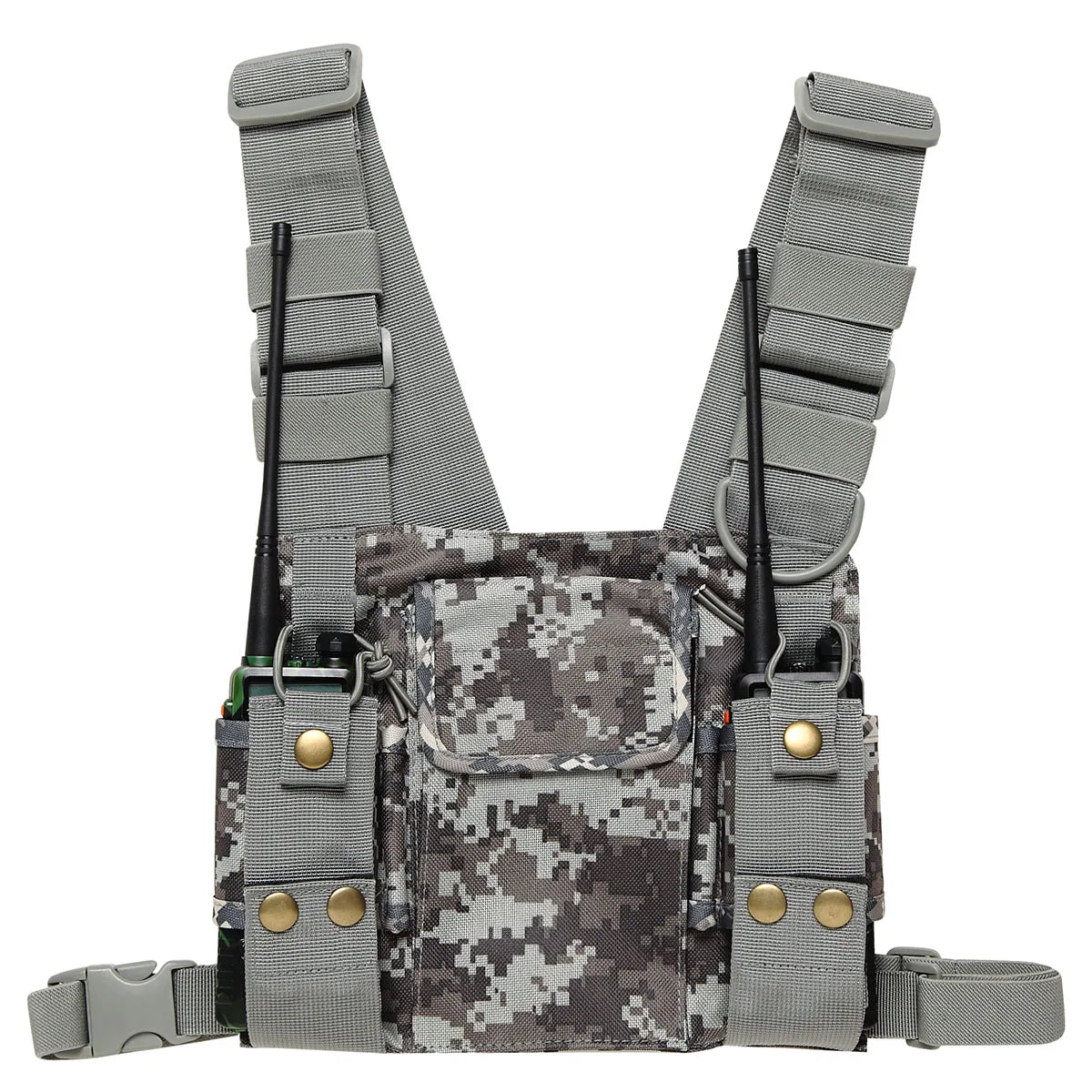 ABBREE Walkie Talkie Accessories Chest Harness Front Pack