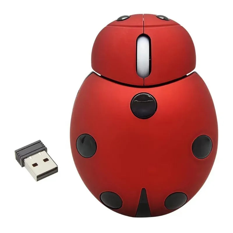 Mini Animal Shape Wireless Mouse with USB Receiver