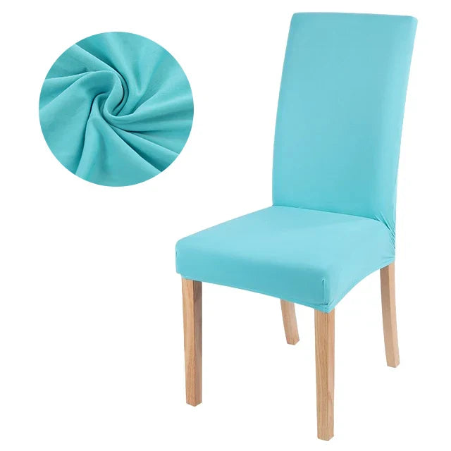 Elastic solid color Chair Cover Home Spandex Stretch