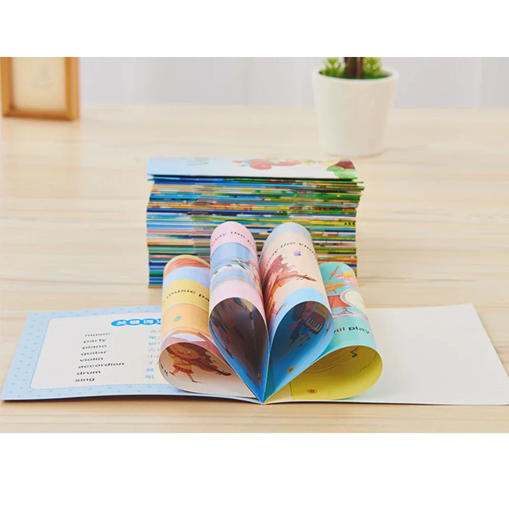 Kids English Words Learning Picture Books Montessori Bedtime