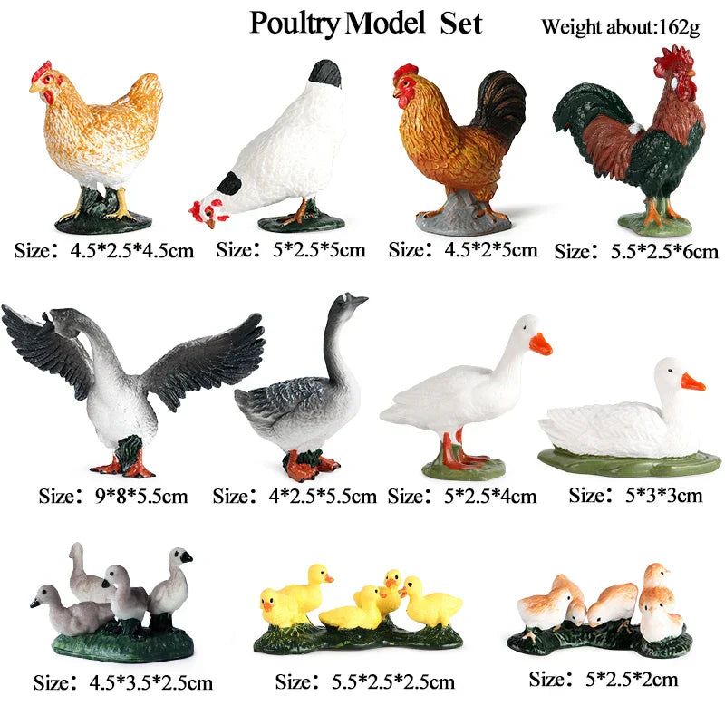 Oenux Farm House Model Action Figures Farmer Motorcycle