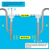 Aquarium 12/16mm stainless steel lily tube, inlet and