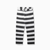 Heavyweight Striped Cargo Overalls Thick Canvas Motorcycle AMEKAJI