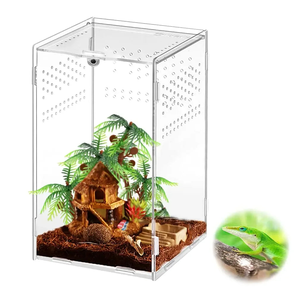 Magnetic Acrylic Case Nano Arboreal Tarantula Enclosure Reptile