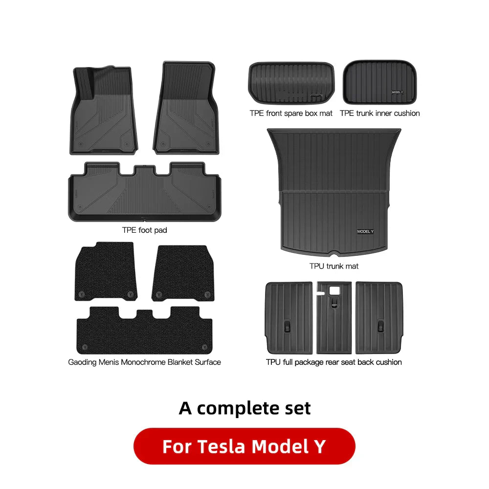 YZ For Tesla Floor Mats Model 3 Y